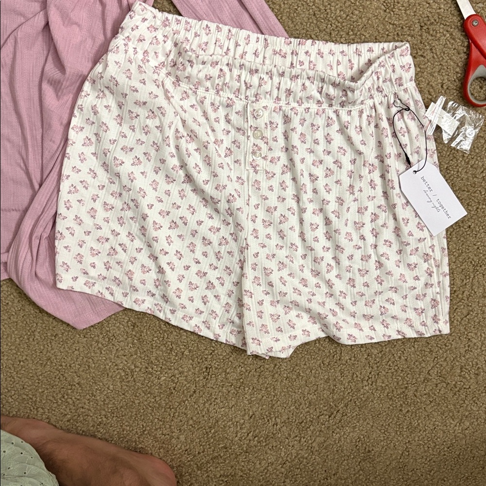 Together Pink and White Floral Sleepwear - Picture 4 of 5
